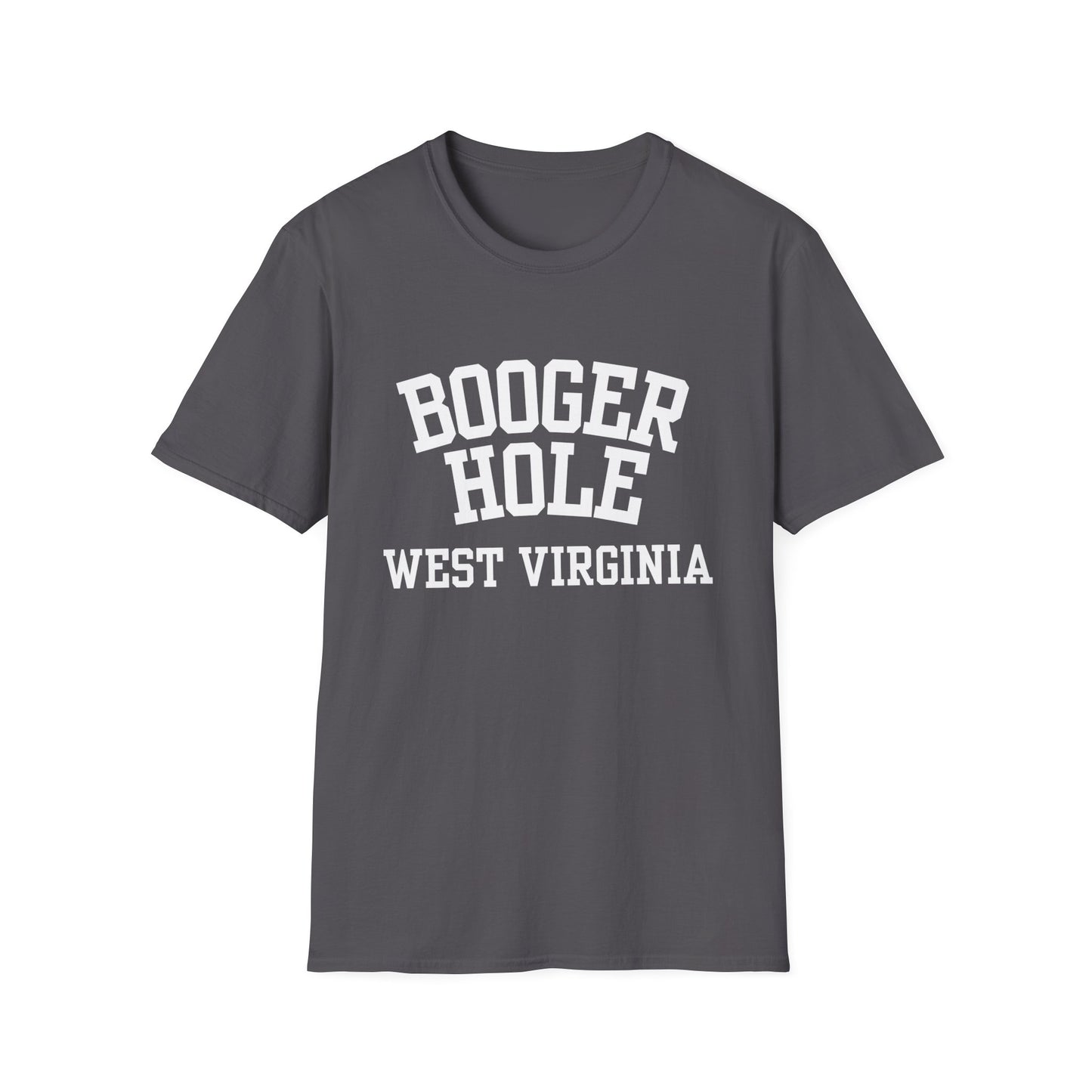 Booger Hole Funny City Name T-Shirt novelty t-shirt ironic tee quirky place tee hometown humor silly town tee custom city tee local pride tee