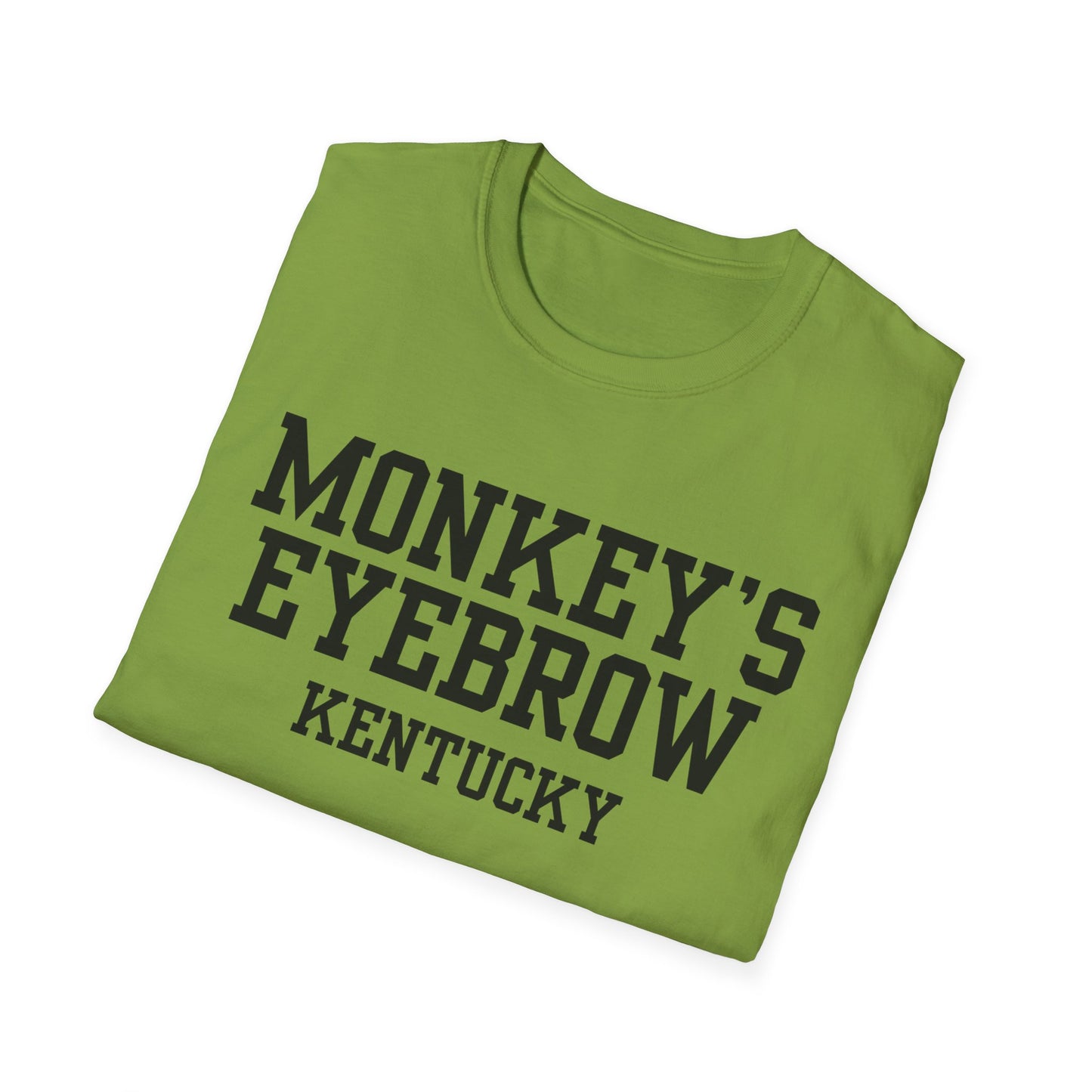 Monkey's Eyebrow Funny City Name T-Shirt novelty t-shirt for adults unisex funny shirt gift for travelers quirky town shirt funny city name shirt