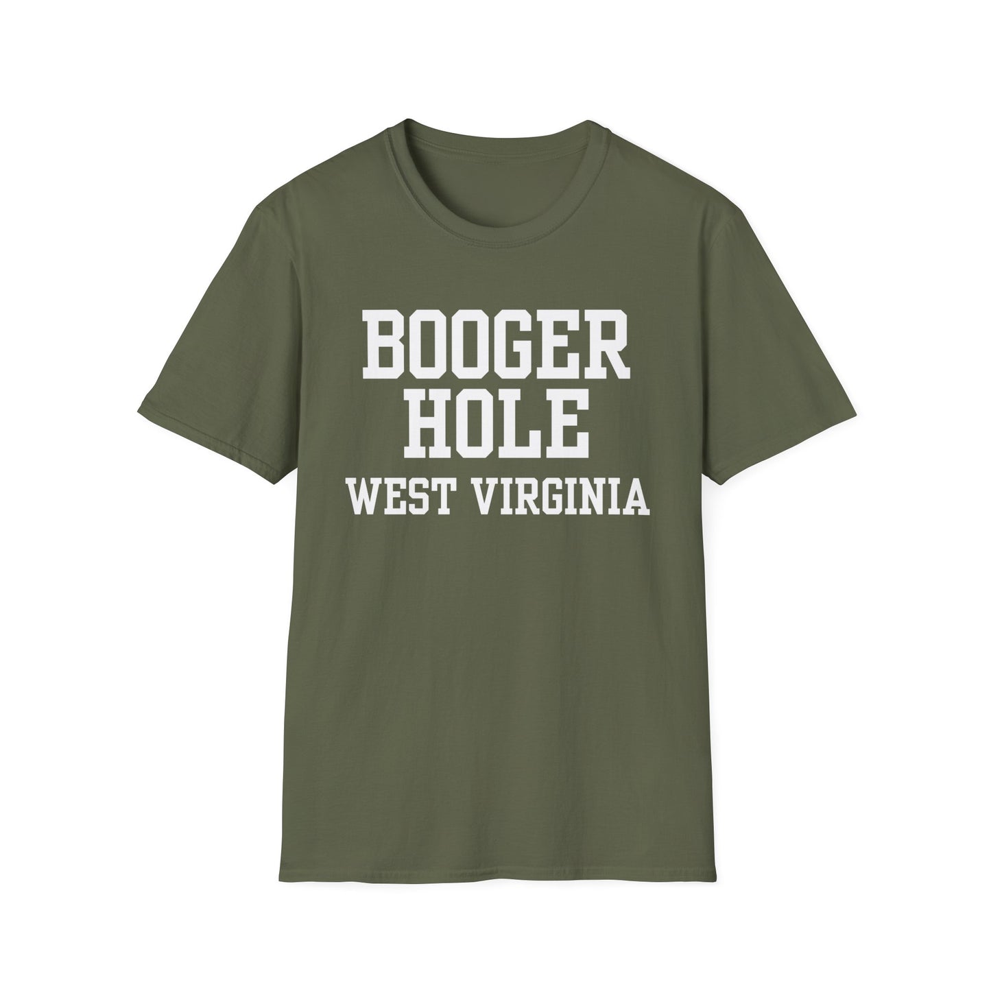 Booger Hole Funny City Name T-Shirt small town gift hometown humor ironic tee quirky place tee silly town tee weird town shirt gag gift tee