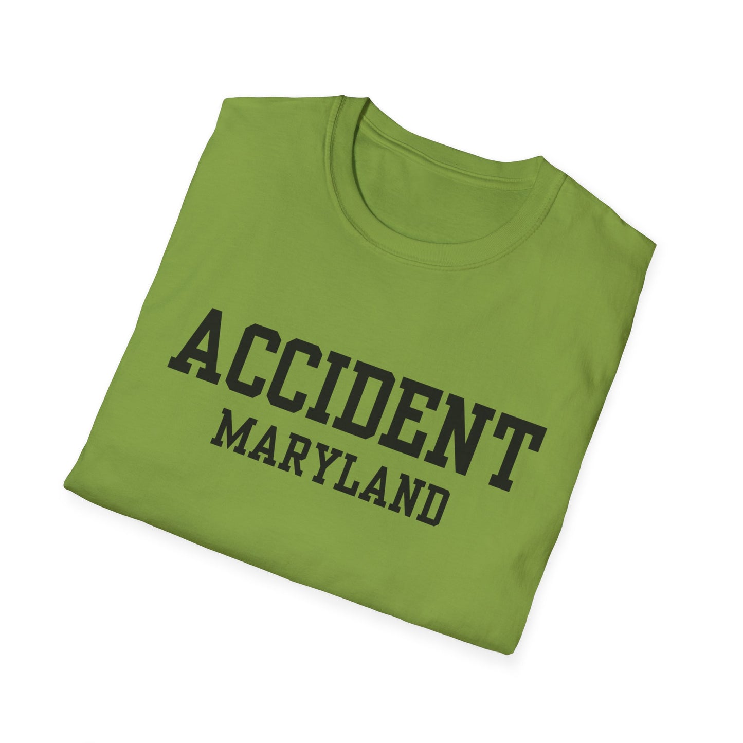 Accident Maryland Funny City Name T-Shirt unisex funny shirt quirky town shirt custom city t-shirt hometown pride shirt gift for travelers