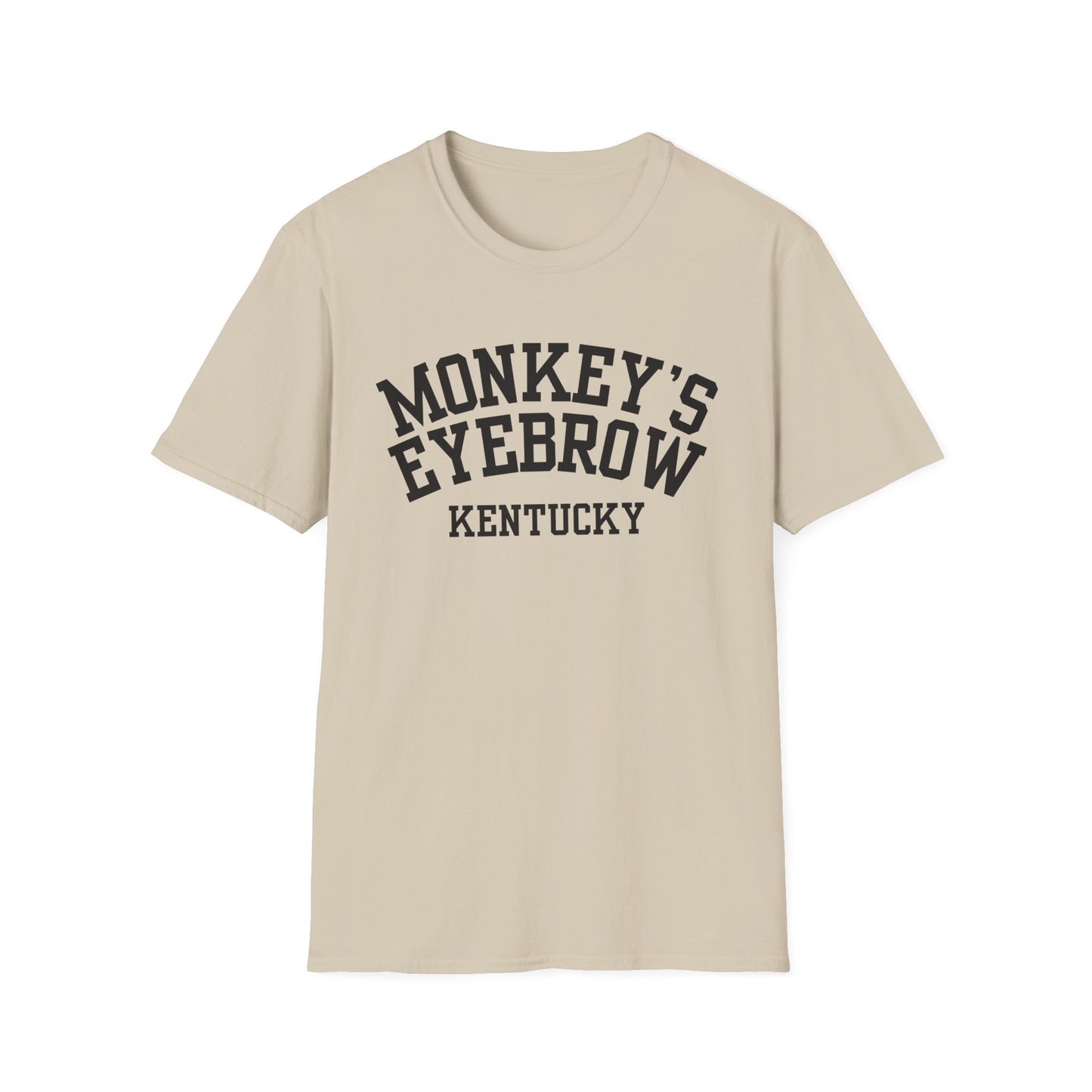 Monkey's Eyebrow Funny City Name T-Shirt quirky town shirt retro city name shirt unisex funny shirt funny city name shirt sarcastic graphic tee