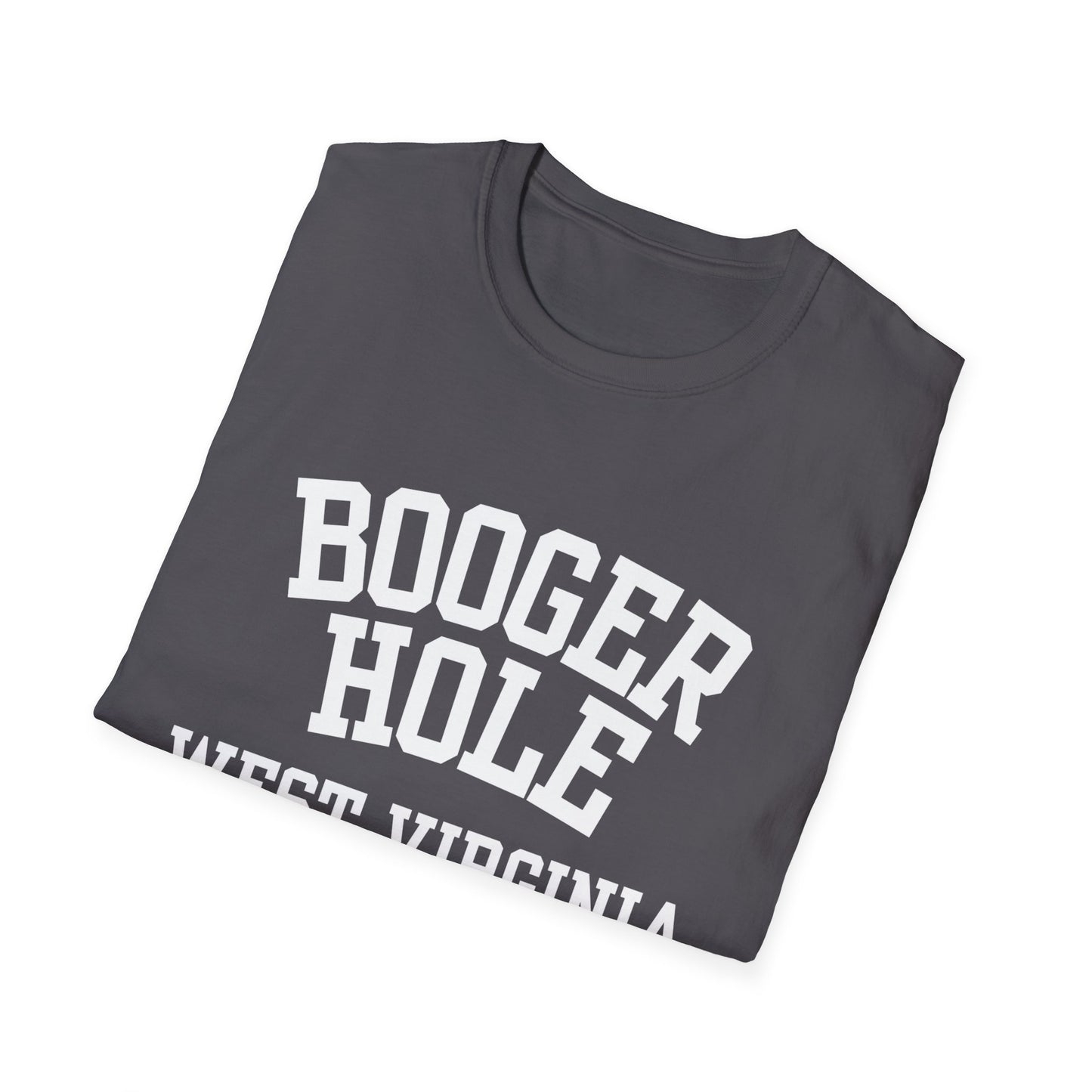 Booger Hole Funny City Name T-Shirt novelty t-shirt ironic tee quirky place tee hometown humor silly town tee custom city tee local pride tee