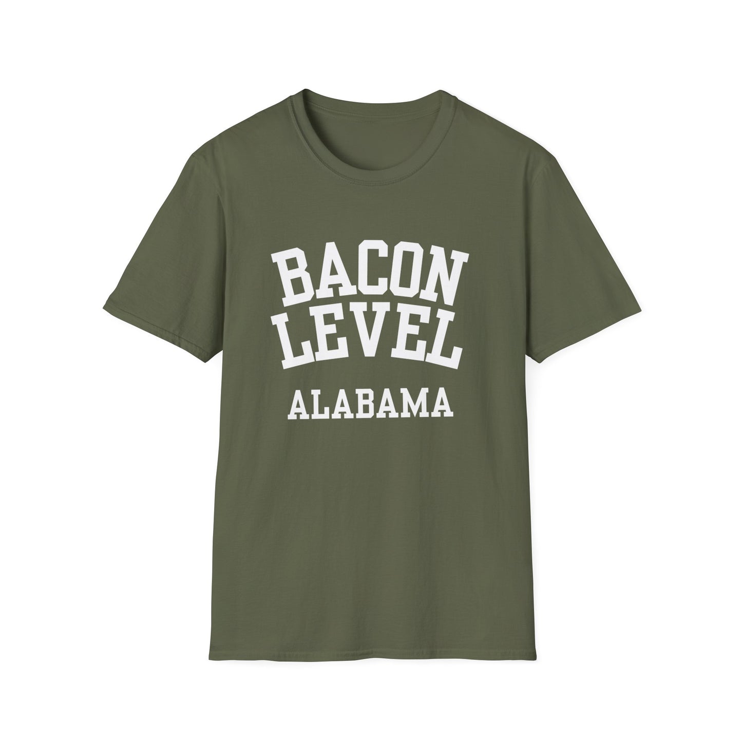 Bacon Level Funny City Name T-Shirt weird town shirt sarcastic shirt silly town tee local pride tee funny city name travel gift tee small town gift