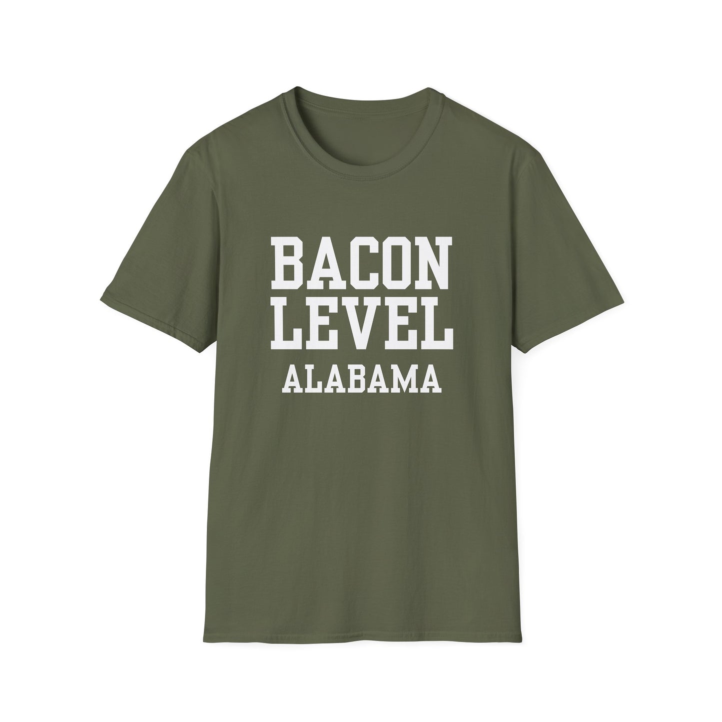 Bacon Level Funny City Name T-Shirt travel gift tee custom city tee novelty t-shirt silly town tee hometown humor gag gift tee sarcastic shirt