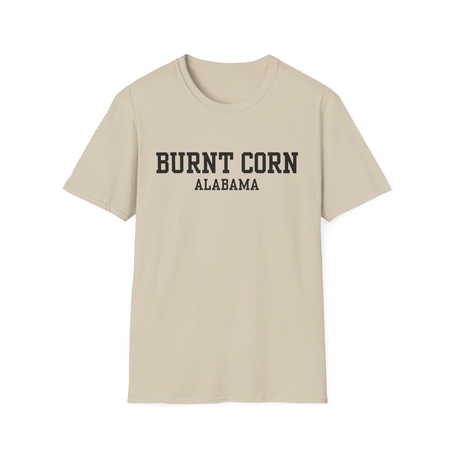 Burnt Corn Funny City Name T-Shirt novelty t-shirt for adults custom city t-shirt gift for travelers funny city name shirt road trip souvenir shirt