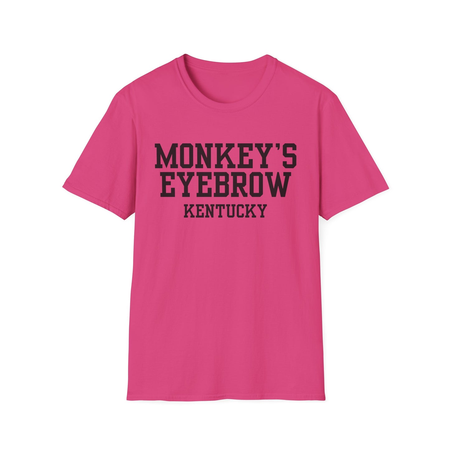 Monkey's Eyebrow Funny City Name T-Shirt novelty t-shirt for adults unisex funny shirt gift for travelers quirky town shirt funny city name shirt