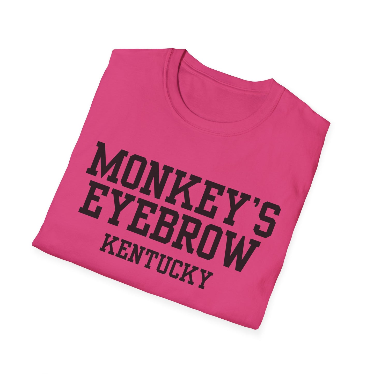 Monkey's Eyebrow Funny City Name T-Shirt novelty t-shirt for adults unisex funny shirt gift for travelers quirky town shirt funny city name shirt