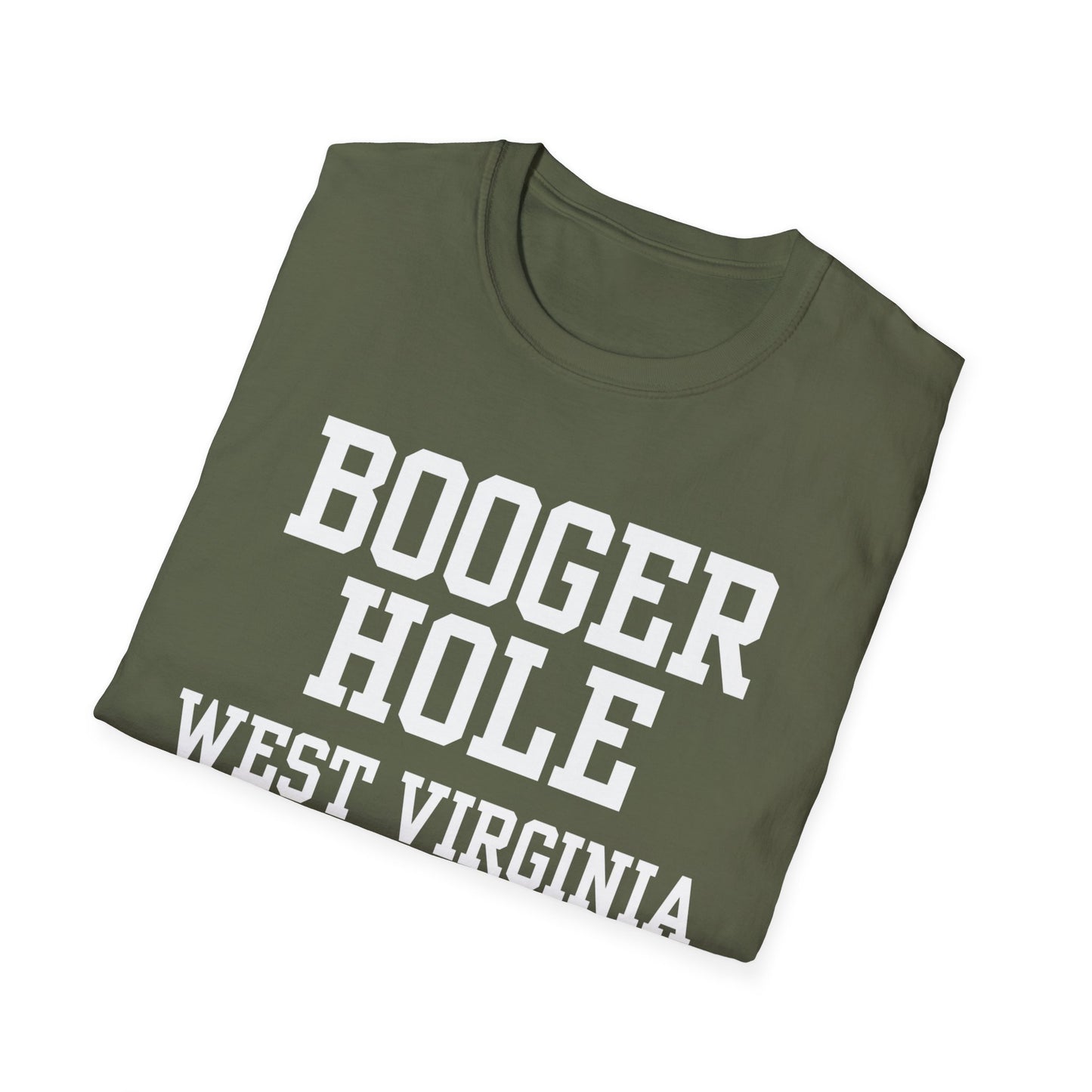 Booger Hole Funny City Name T-Shirt small town gift hometown humor ironic tee quirky place tee silly town tee weird town shirt gag gift tee