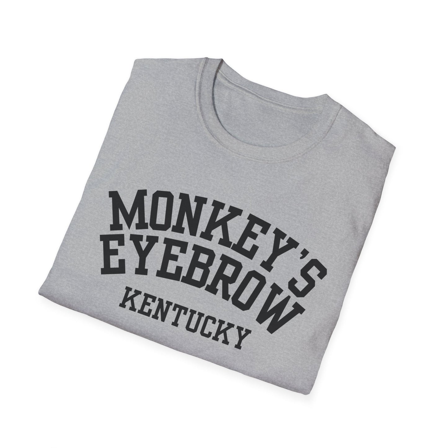 Monkey's Eyebrow Funny City Name T-Shirt quirky town shirt retro city name shirt unisex funny shirt funny city name shirt sarcastic graphic tee
