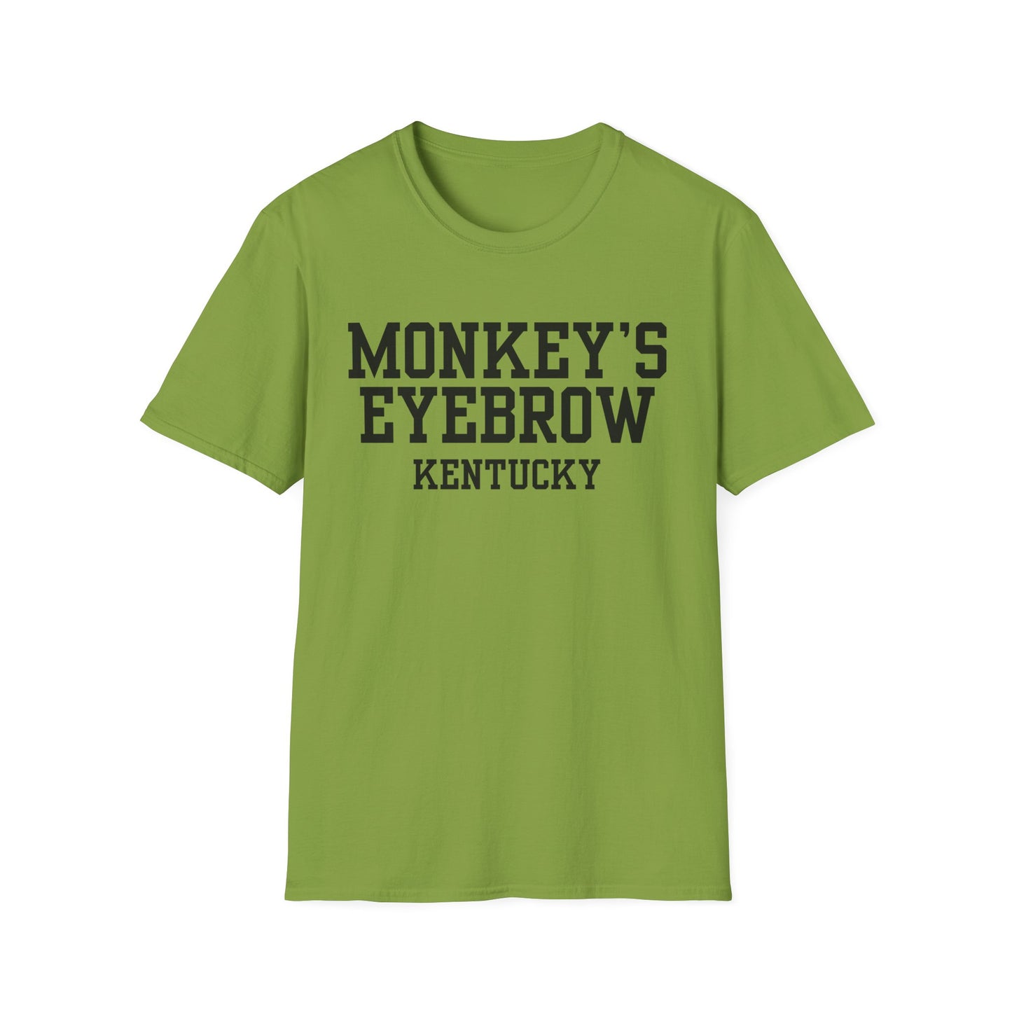 Monkey's Eyebrow Funny City Name T-Shirt novelty t-shirt for adults unisex funny shirt gift for travelers quirky town shirt funny city name shirt