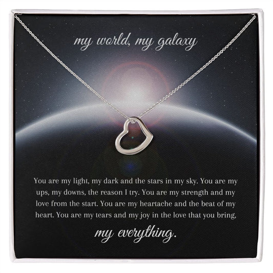 Sterling Silver Delicate Heart Necklace