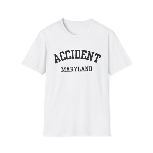 Accident Funny City Name T-Shirt hometown pride shirt novelty tshirt for adults unisex funny gift for travelers road trip souvenir shirt
