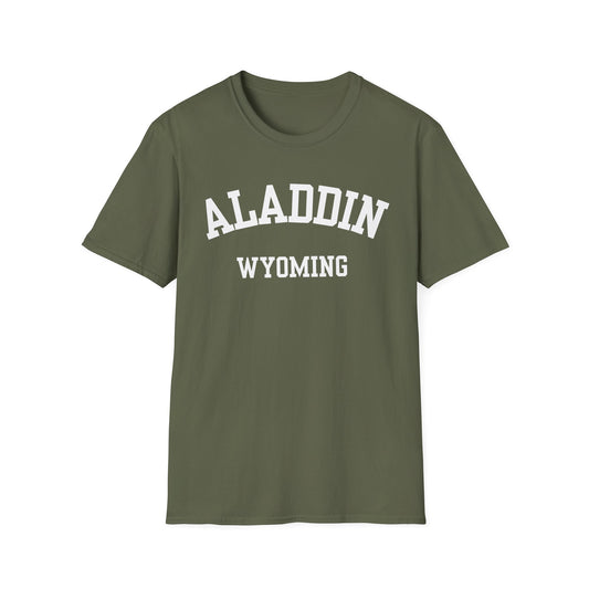 Aladdin Funny City Name T-Shirt weird town shirt silly town tee quirky place tee custom city tee sarcastic shirt travel gift tee
