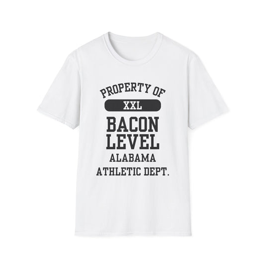 Bacon Level Funny City Name T-Shirt quirky town shirt custom city t-shirt hometown pride shirt funny city name shirt gift for travelers