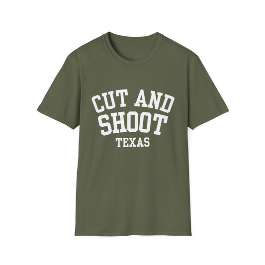 Cut and Shoot Funny City Name T-Shirt quirky place tee custom city tee weird town shirt gag gift tee small town gift travel gift tee