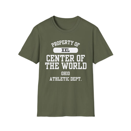 Center of the World Funny City Name T-Shirt silly town tee gag gift tee ironic tee weird town shirt novelty t-shirt travel gift tee sarcastic shirt