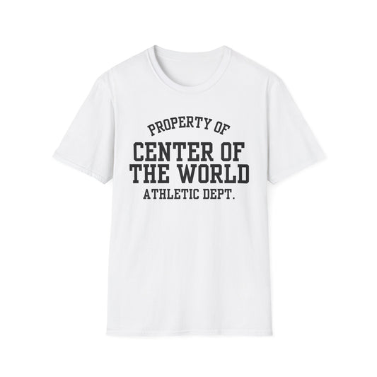 Center of the World Funny City Name T-Shirt sarcastic graphic tee road trip souvenir shirt novelty t-shirt for adults funny city name shirt unisex funny shirt