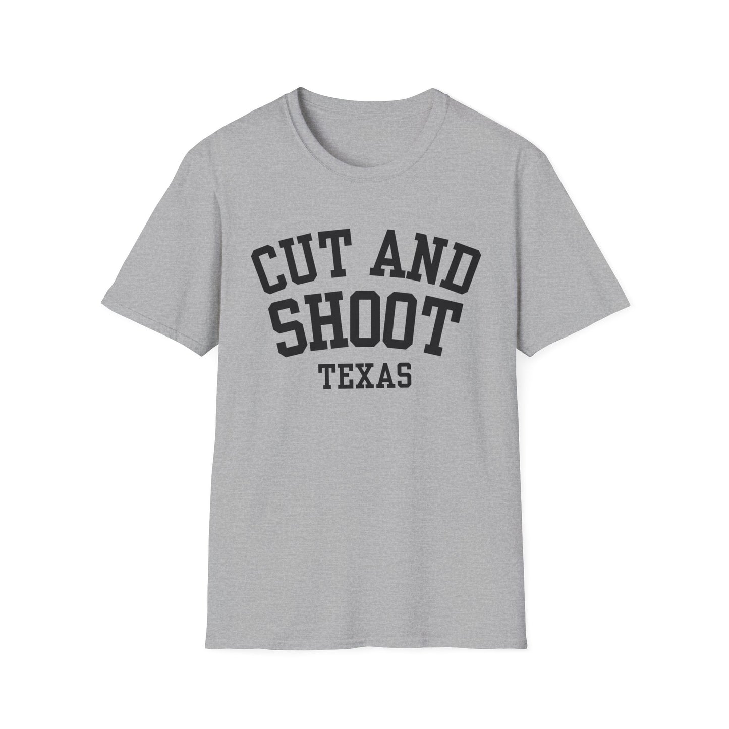 Cut and Shoot Funny City Name T-Shirt custom city tee weird town shirt travel gift tee small town gift ironic tee hometown humor
