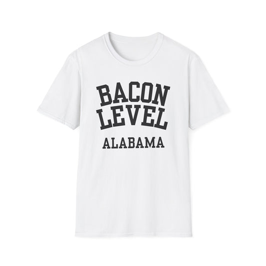Bacon Level Funny City Name T-Shirt sarcastic graphic tee quirky town shirt funny city name shirt unisex funny shirt custom city t-shirt
