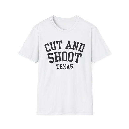 Cut and Shoot Funny City Name T-Shirt custom city tee weird town shirt travel gift tee small town gift ironic tee hometown humor