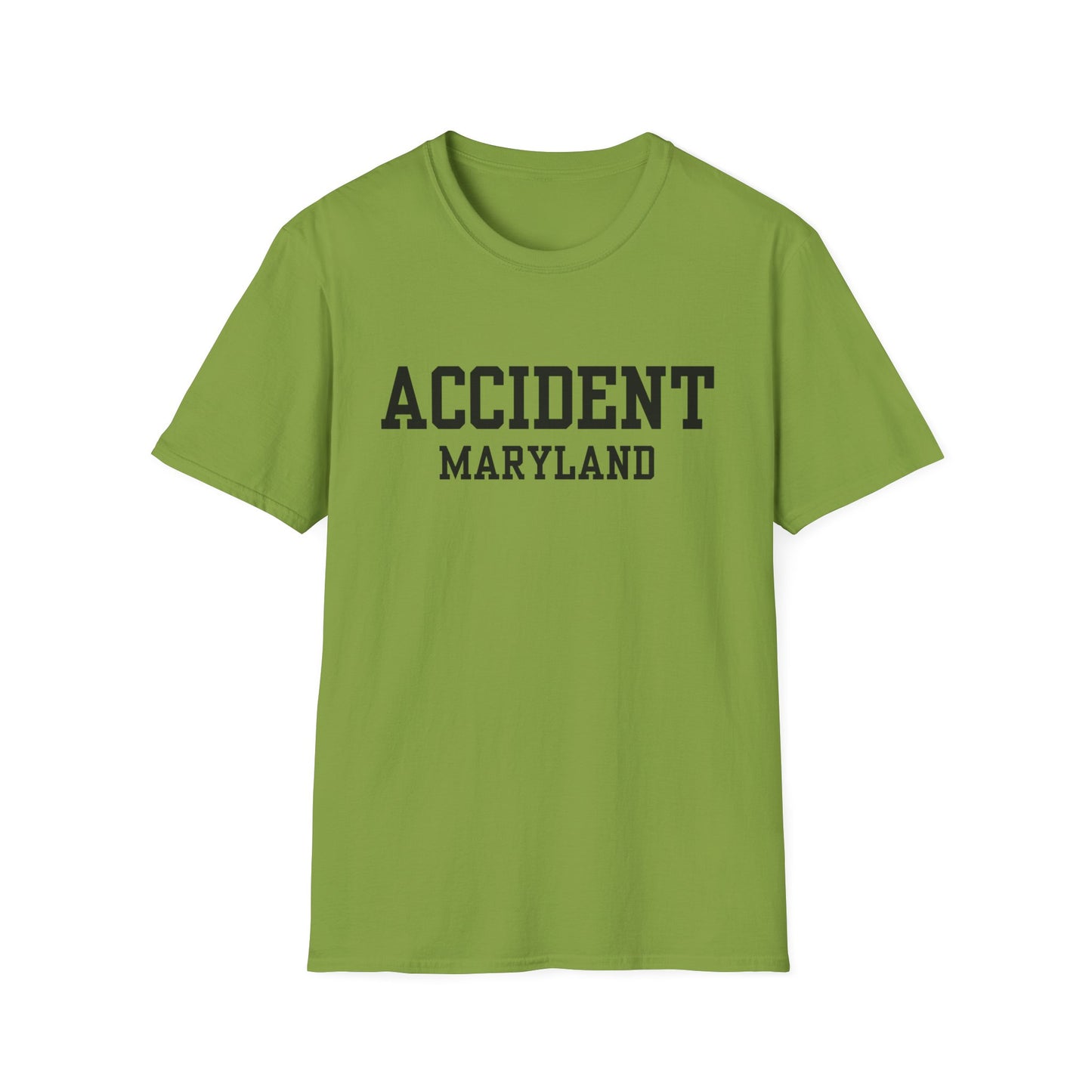 Accident Maryland Funny City Name T-Shirt unisex funny shirt quirky town shirt custom city t-shirt hometown pride shirt gift for travelers
