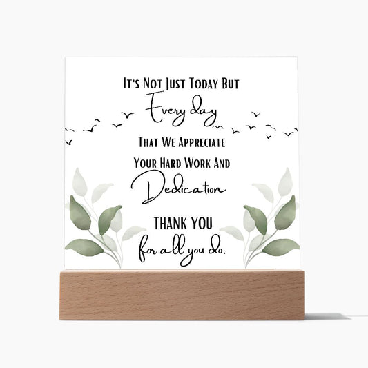 Employee Appreciation | Acrylic Plaque